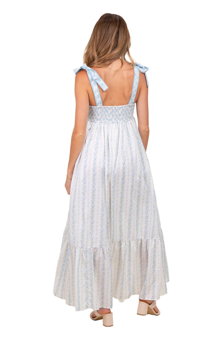 PinkBlush Floral Cotton Dress, Alternate, color, Light Blue