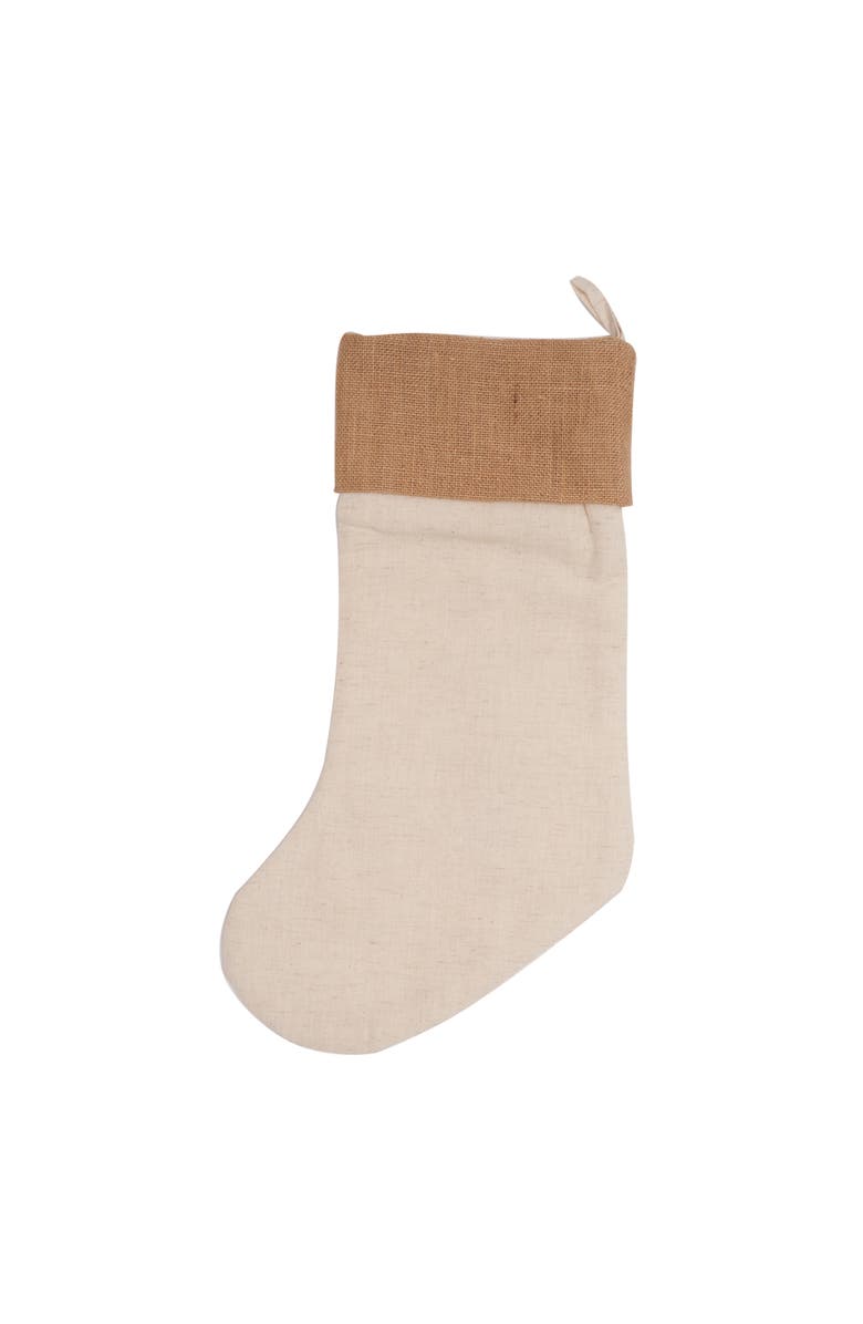 C&F Home Pinecone Swag Hanging Christmas Stocking 20", Alternate, color, Beige