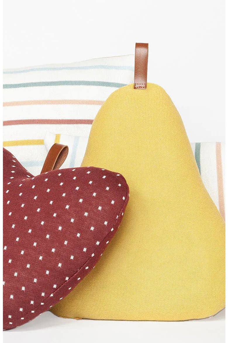 Pear Pillow, Alternate, color, Light Green