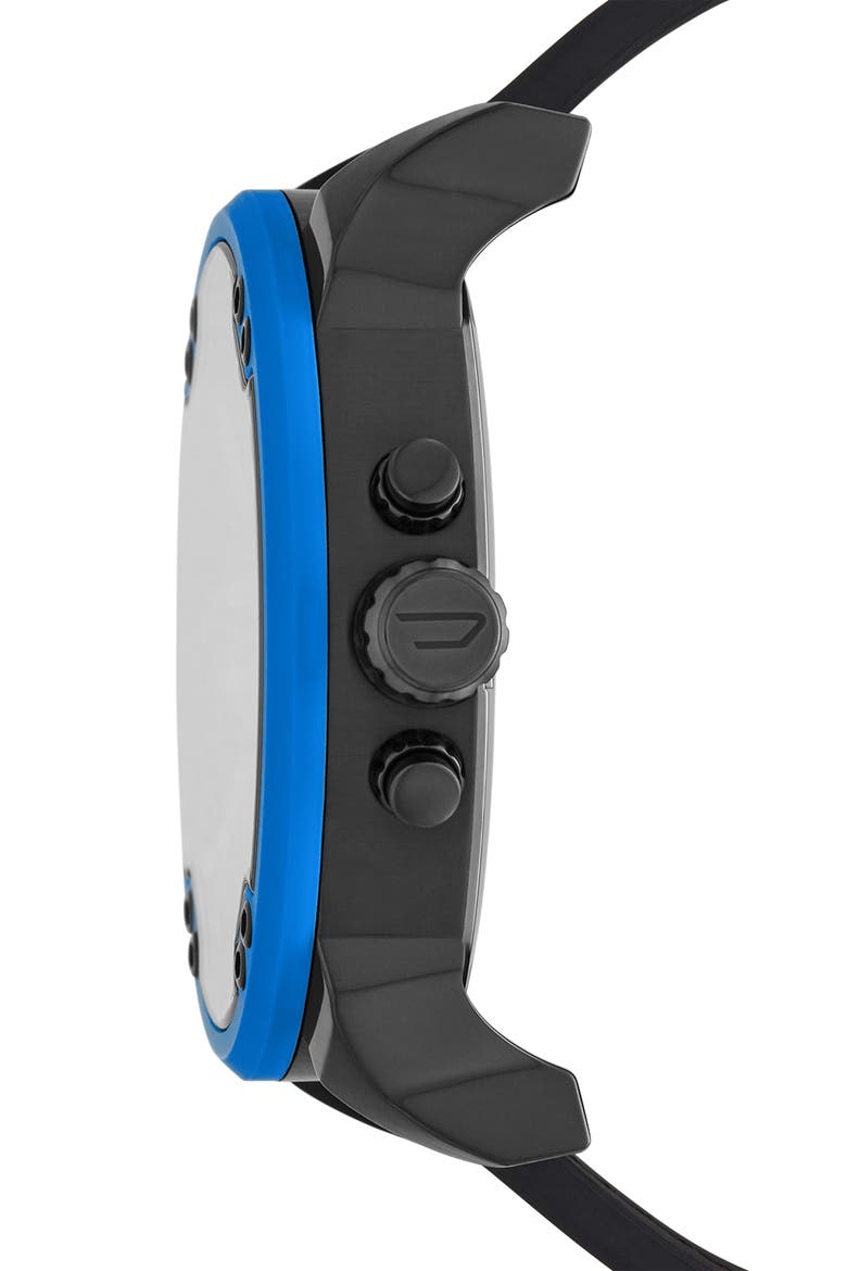 Mr. Daddy 2.0 Chronograph Quartz Nylon Strap Watch, 57mm, Alternate, color, BLACK