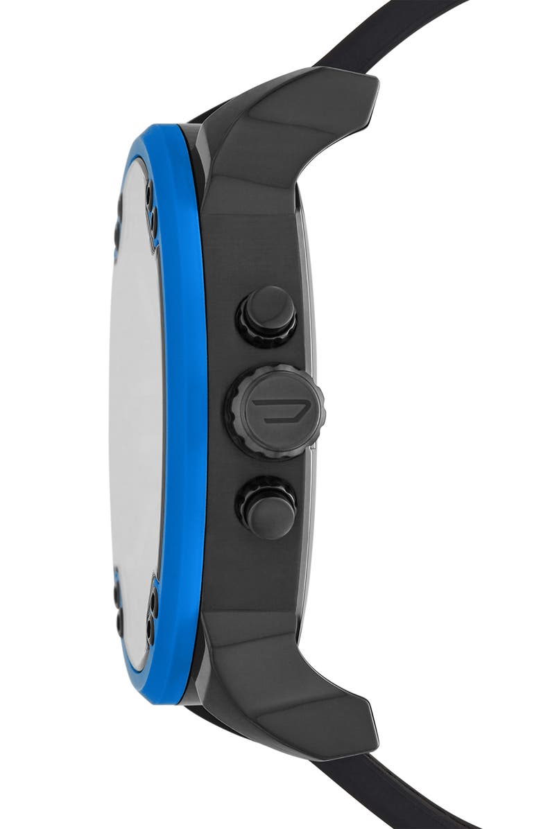 DIESEL<sup>®</sup> Mr. Daddy 2.0 Chronograph Quartz Nylon Strap Watch, 57mm, Alternate, color, Black