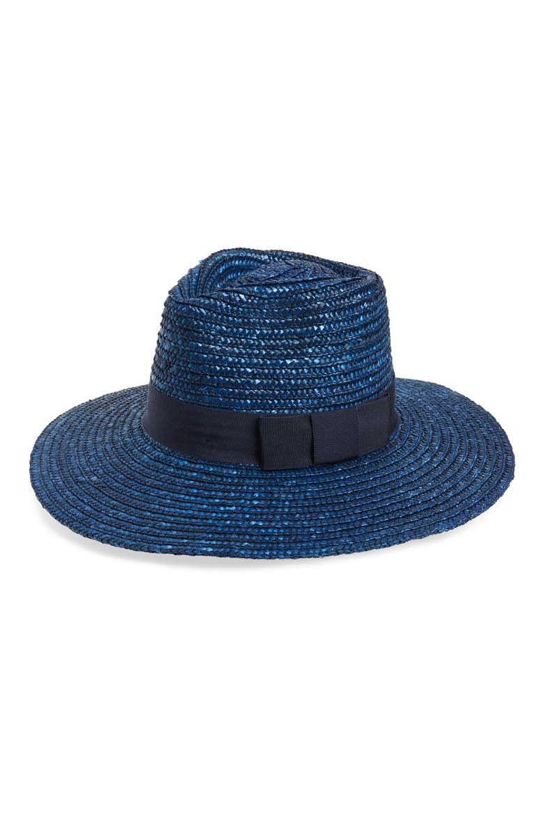 Joanna Straw Hat, Main, color, WASHED NAVY