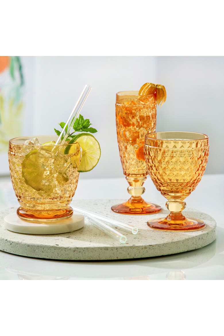 Boston Saffron Red Wine Set of 4, Alternate, color, saffron