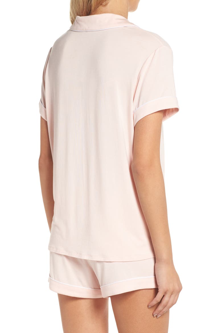 Moonlight Shortie Pajamas, Alternate, color, PINK VEIL ROSE