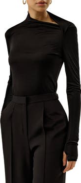 Lilysilk Women's Silk Jersey Slim Fitted Long Sleeve Top