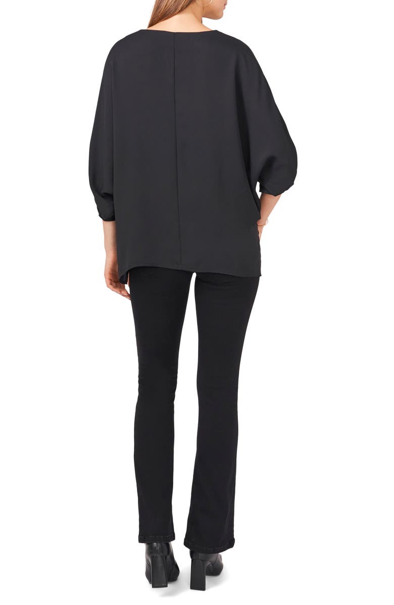 Vince Camuto Roll Tab Sleeve Tunic Top, Alternate, color, 