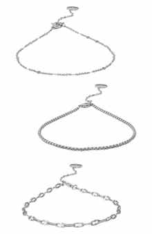 Vince Camuto 3-Pack Assorted Anklets