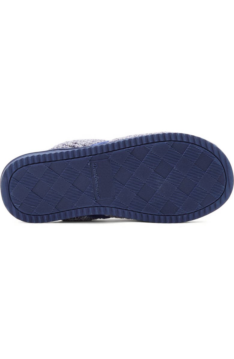 DEARFOAMS Serena Marled Chenille Scuff House Slipper, Alternate, color, Peacoat
