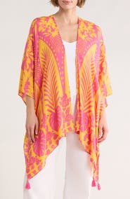 Vince Camuto Tropical Print Duster