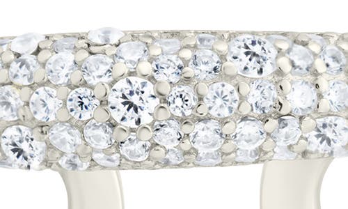 Sterling Forever Maisey Cubic Zirconia Double Band Ring In Metallic