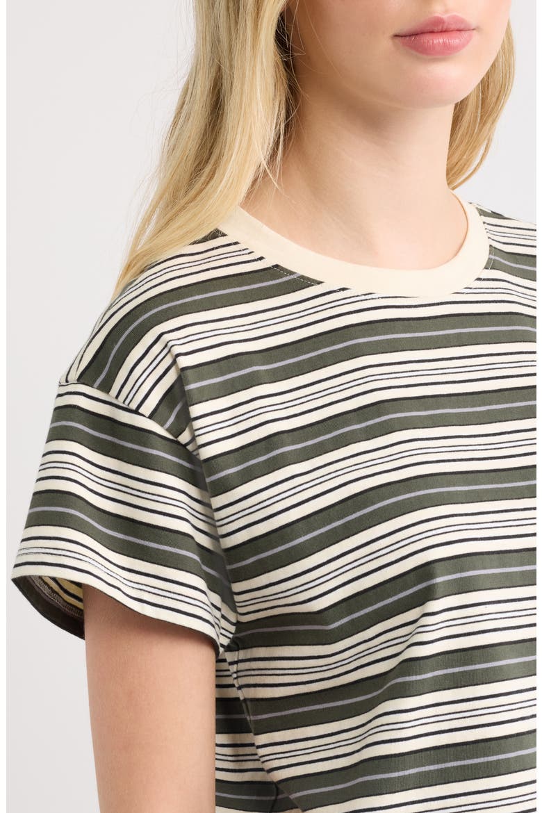 Kelly Stripe Boxy T-Shirt, Alternate, color, GREEN MULTI