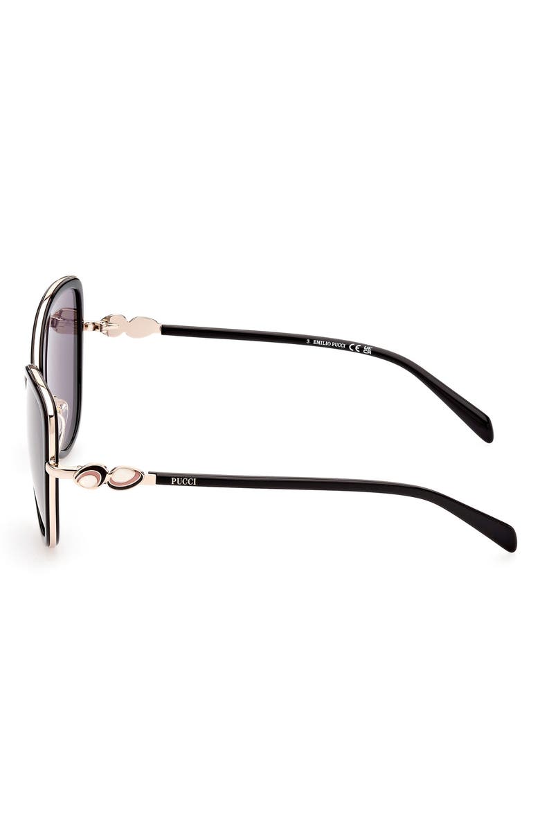 Emilio Pucci 57mm Cat Eye Sunglasses, Alternate, color,