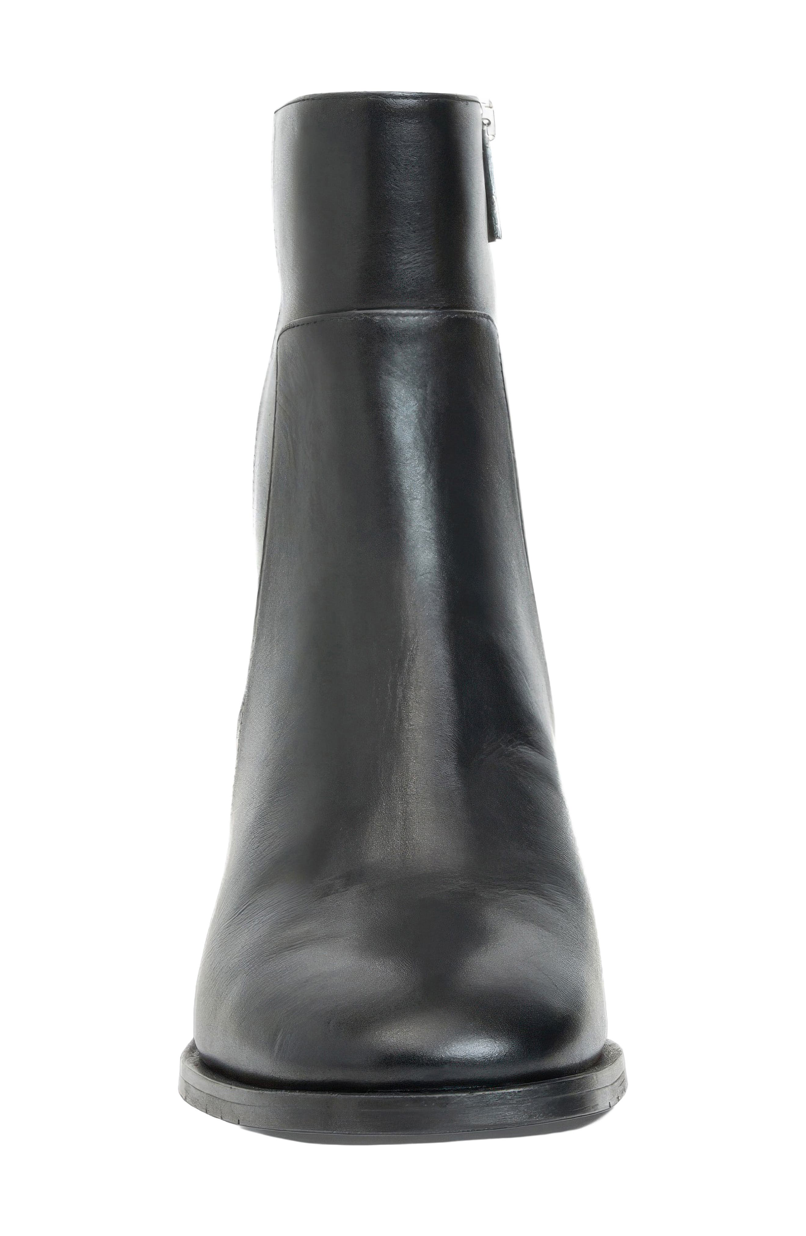 Tulli Leather Bootie, Alternate, color, BLACK LEATHER