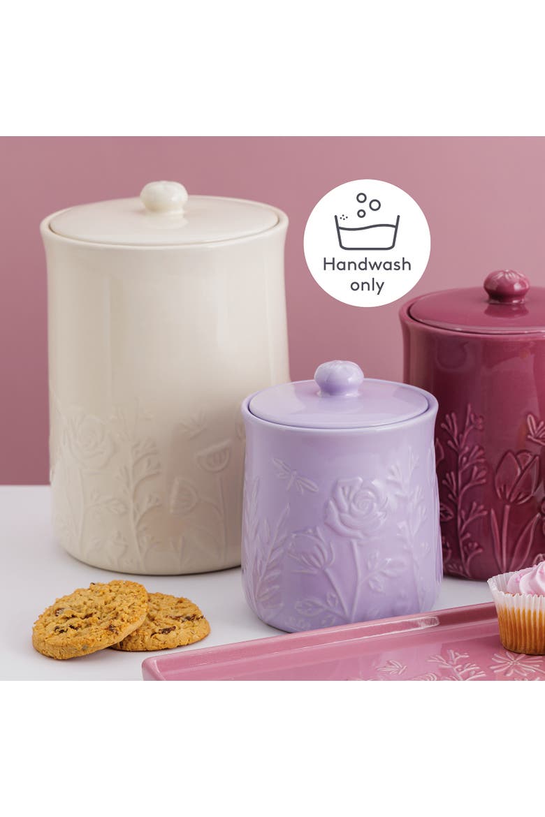 In The Meadow Large Storage Crock, 9" x 6", Alternate, color, Cream