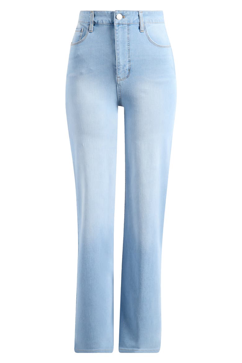 Dia Wide Leg Jeans, Alternate, color, WASHED INDIGO