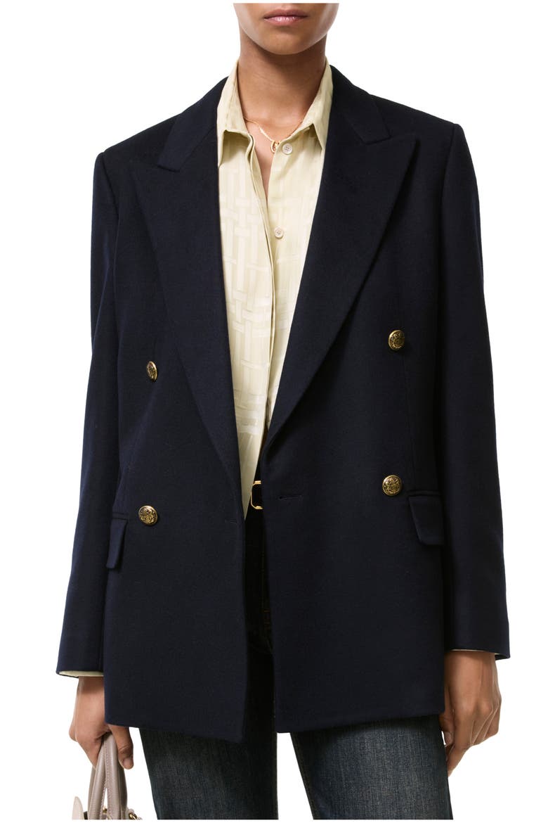 Cashmere Tailored Jacket, Main, color, Navy