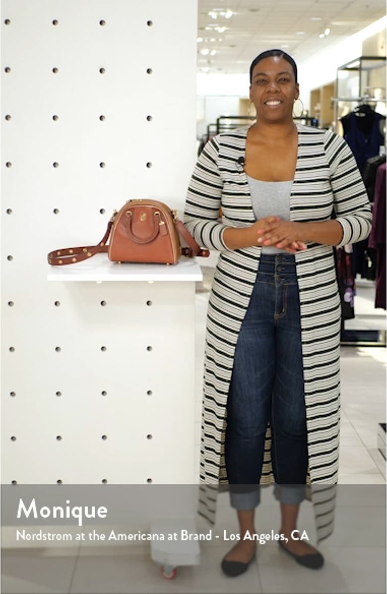 Marleigh 20 Colorblock Goatskin Leather Satchel, sales video thumbnail