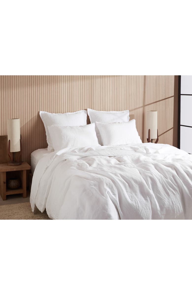 Parachute Linen Sheet Set, Alternate, color, White