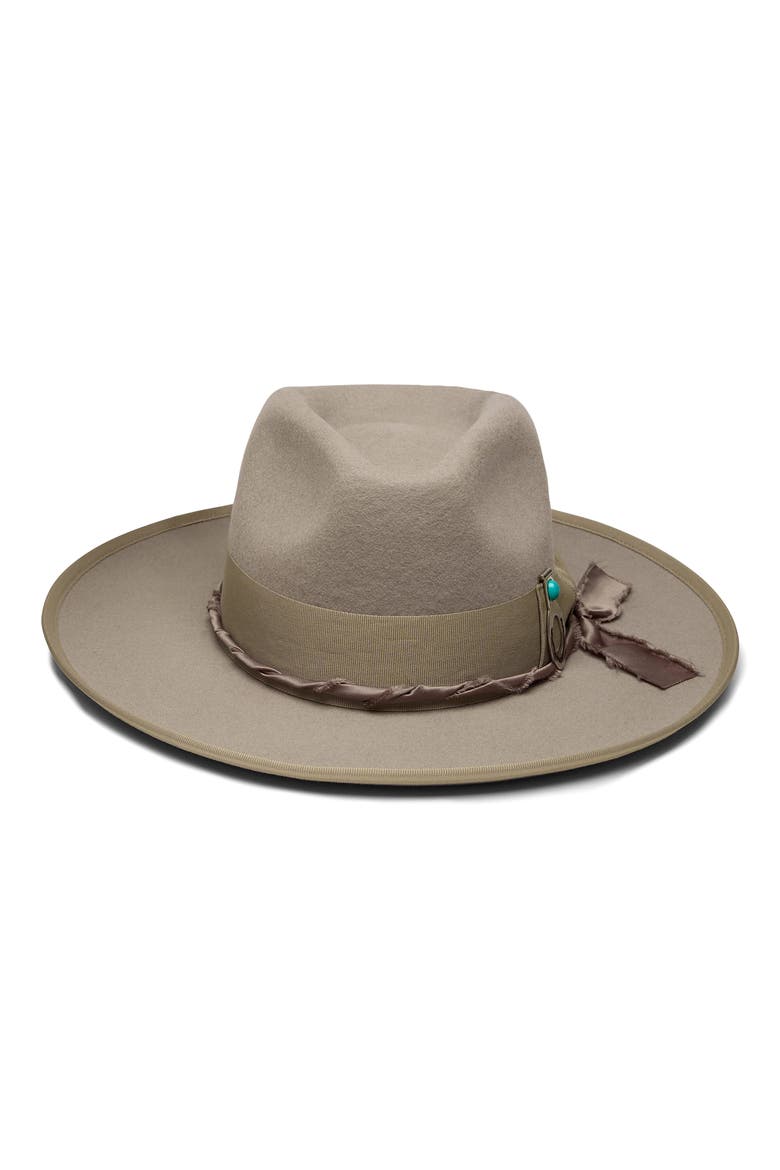 Boone Wool Felt Rancher Hat, Alternate, color, LINEN