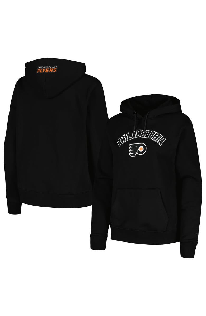 PRO STANDARD Women's Pro Standard Black Philadelphia Flyers Classic Chenille Pullover Hoodie, Alternate, color, Black