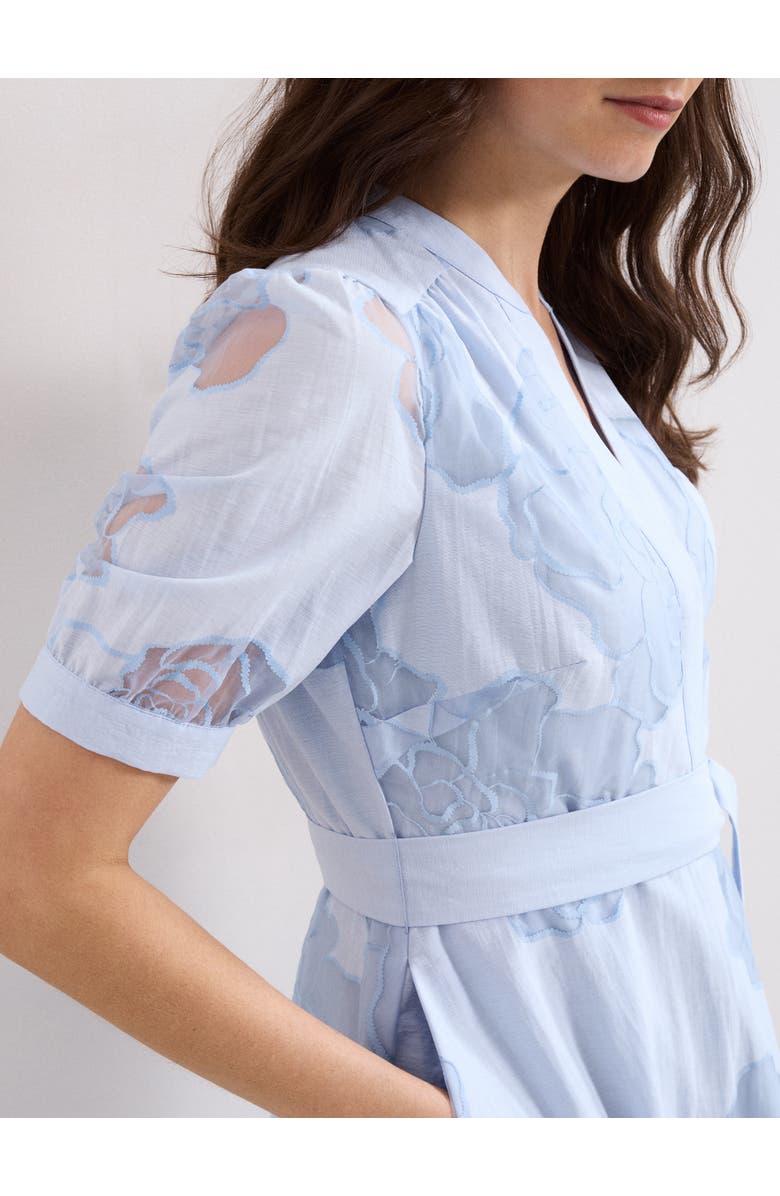 Phase Eight Queenie Belted Midi Dress, Alternate, color, Blue