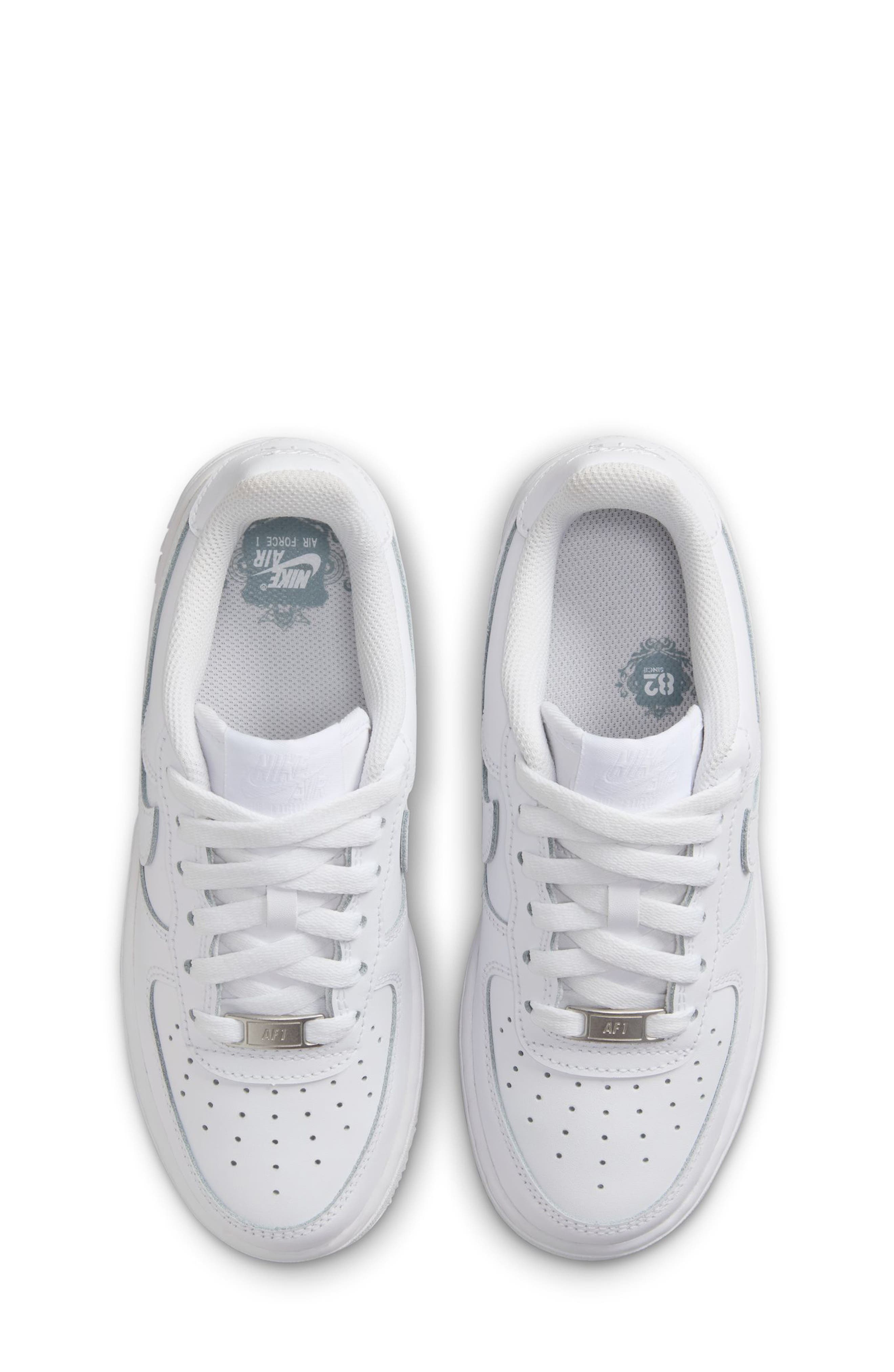 Nike Kids
 Air Force 1 Sneaker, Alternate, color, White/ White/ White/ White