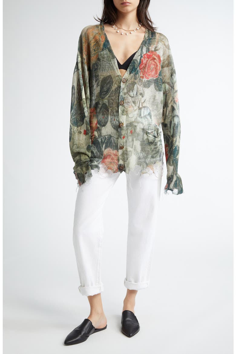 Distressed Boyfriend Jeans, Alternate, color, AERIN WHITE