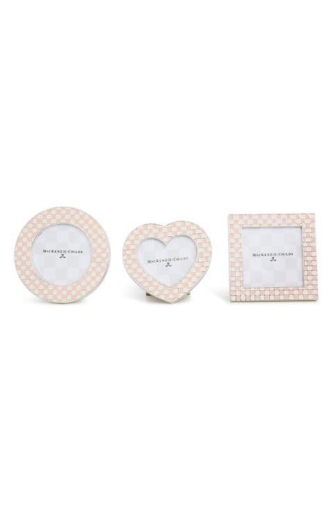 Set of Three Celebrate Rosy Assorted Frames