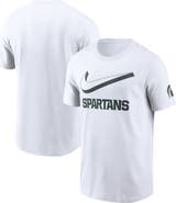 Nike Men's Nike White Michigan State Spartans Primetime 2-Hit Swoosh T-Shirt