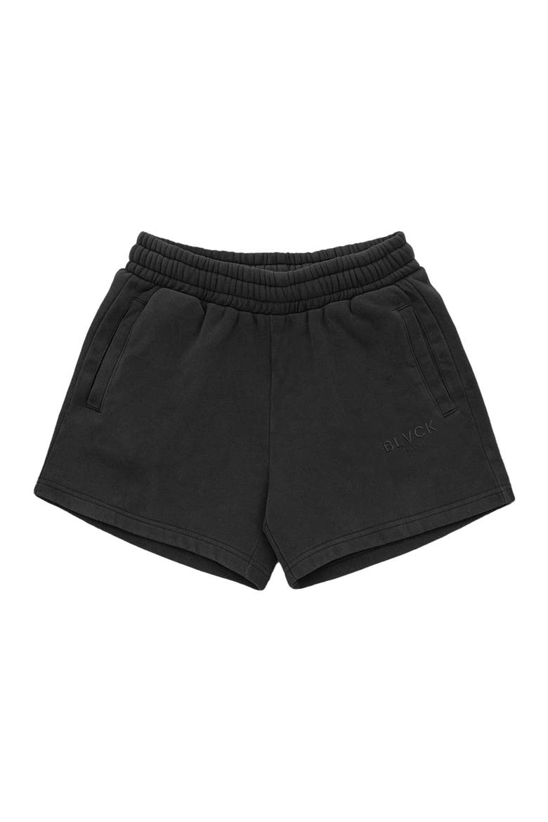 Acid Wash Mini Shorts, Alternate, color, Black