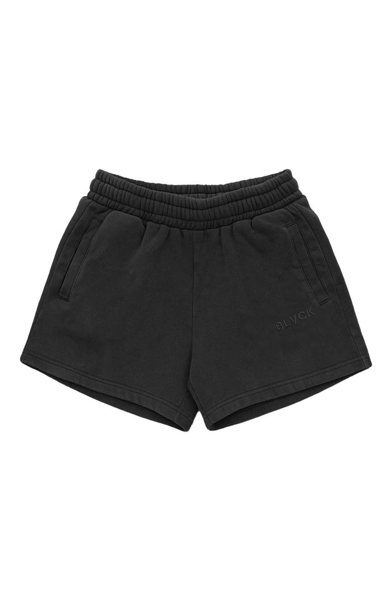 Blvck Acid Wash Mini Shorts, Alternate, color, Black
