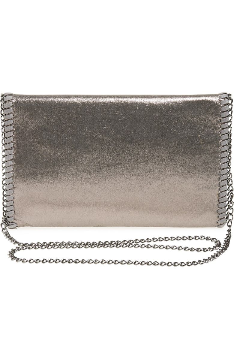 Phase 3 'Metallic Chain' Foldover Clutch, Alternate, color,