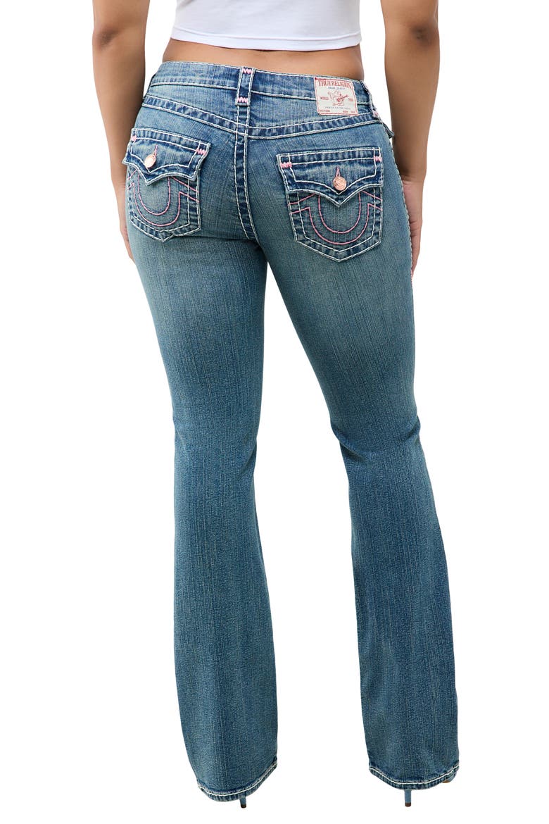 Becca Mid Rise Bootcut Jeans, Alternate, color, REDWOOD HUE