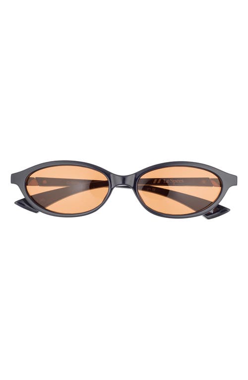 Le Specs Duskfall 55mm Oval Sunglasses In Brown