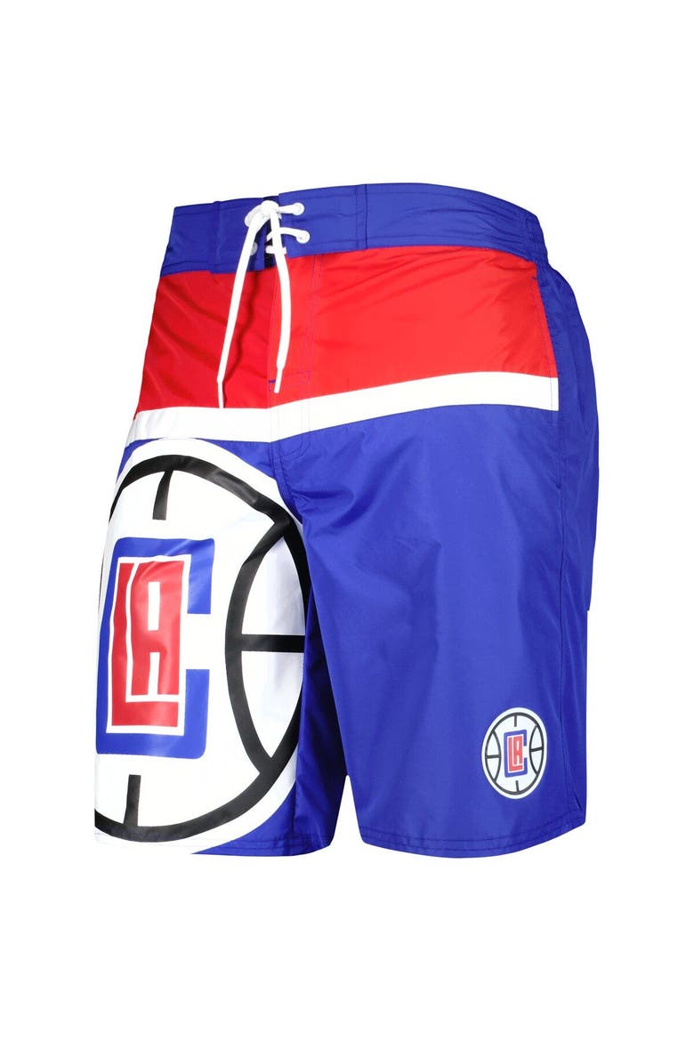 Men's G-III Sports by Carl Banks Royal LA Clippers Sea Wind Swim Trunks, Alternate, color, Royal