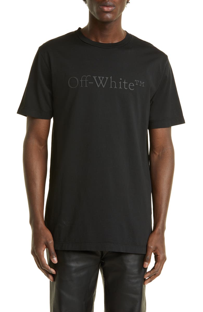 Off-White Bookish Logo Laundry Slim Fit Graphic T-Shirt, Main, color,