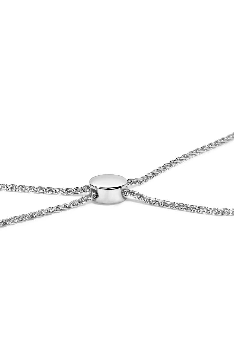 Haus of Brilliance Silver 1/2 Cttw Diamond Cluster and Bar Bolo Bracelet, Alternate, color, White