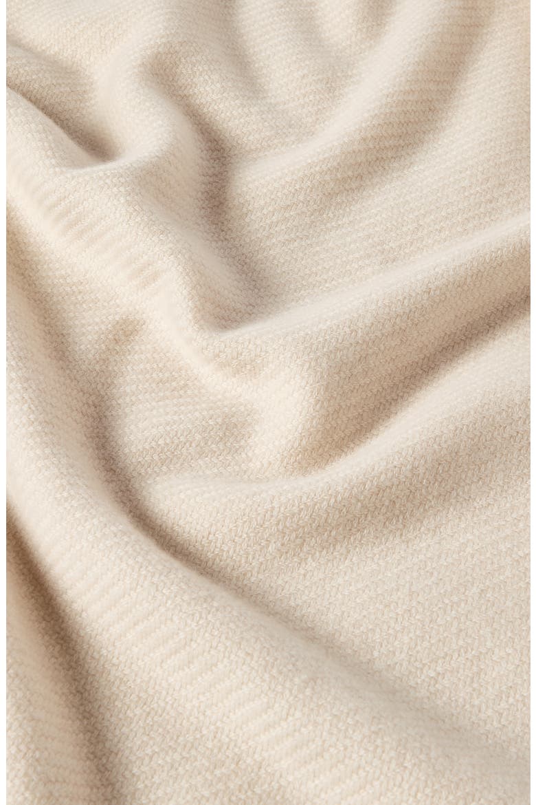 Cashmere diagonal scarf, Alternate, color, Sand
