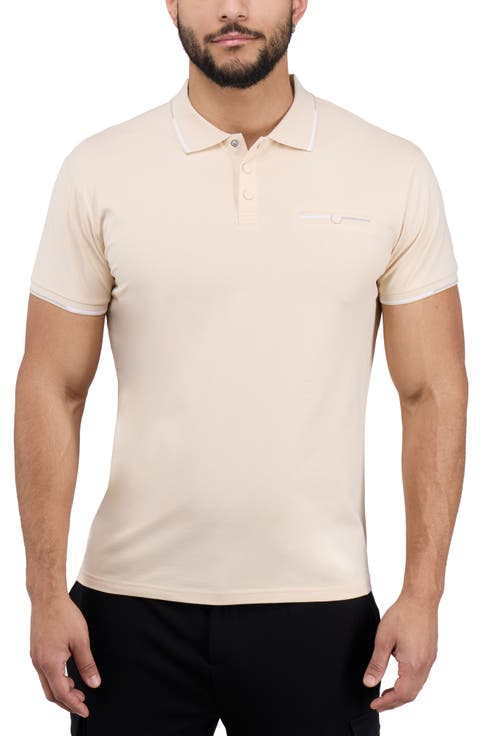 Jacquard Rib Collar Polo
