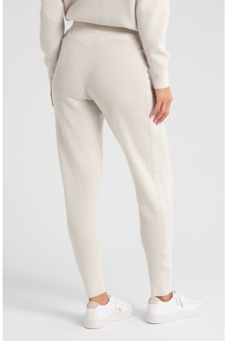 Wool & Cashmere Knit Joggers, Alternate, color, IVORY EGRET LIGHT