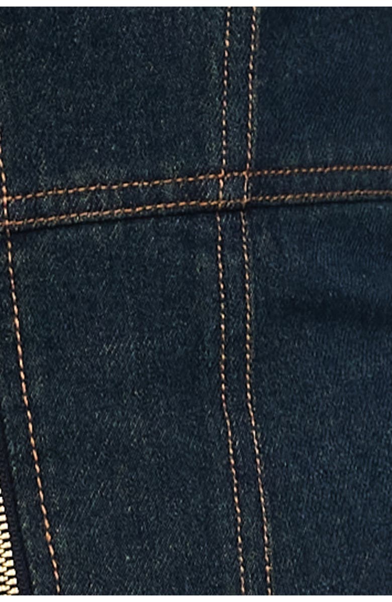 LIONESS Westwood Denim Zip Top, Alternate, color, Indigo