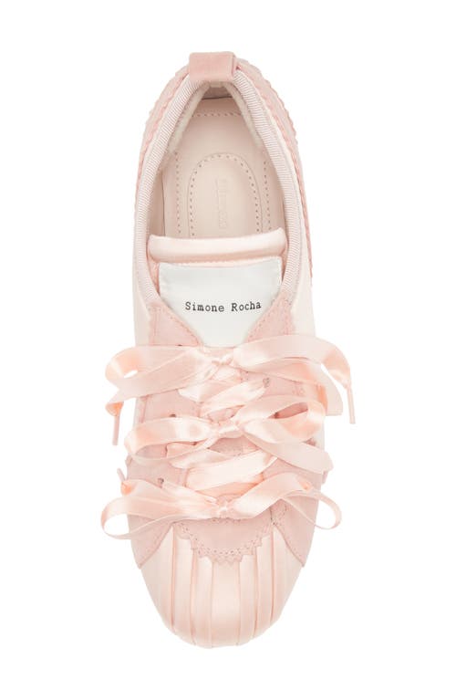 Simone Rocha Lace-up Ballet Shoes In Pink