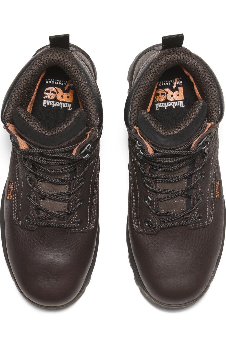 Timberland TiTAN EV 6" Waterproof Composite Toe Work Boot, Alternate, color, Brown