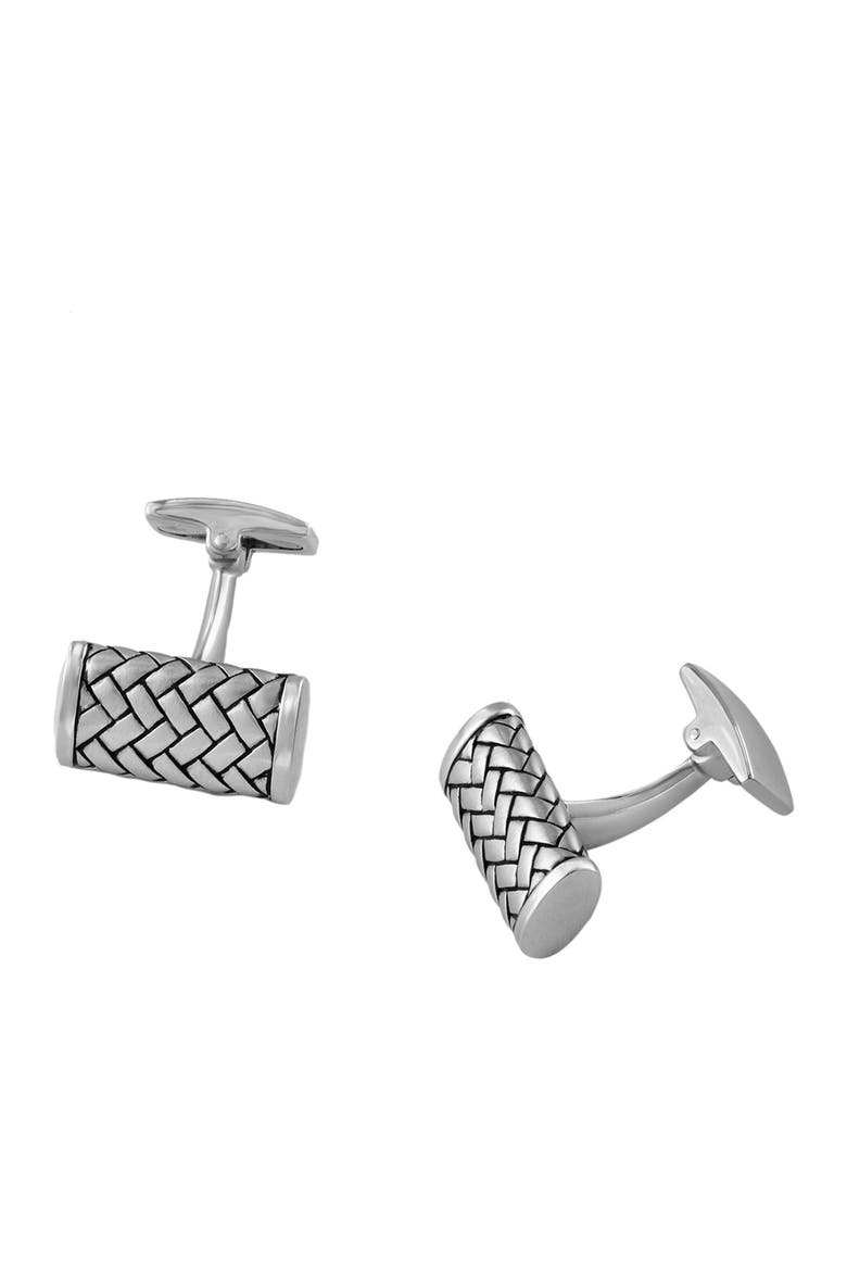Sterling Silver Cuff Link, Main, color, NO COLOR