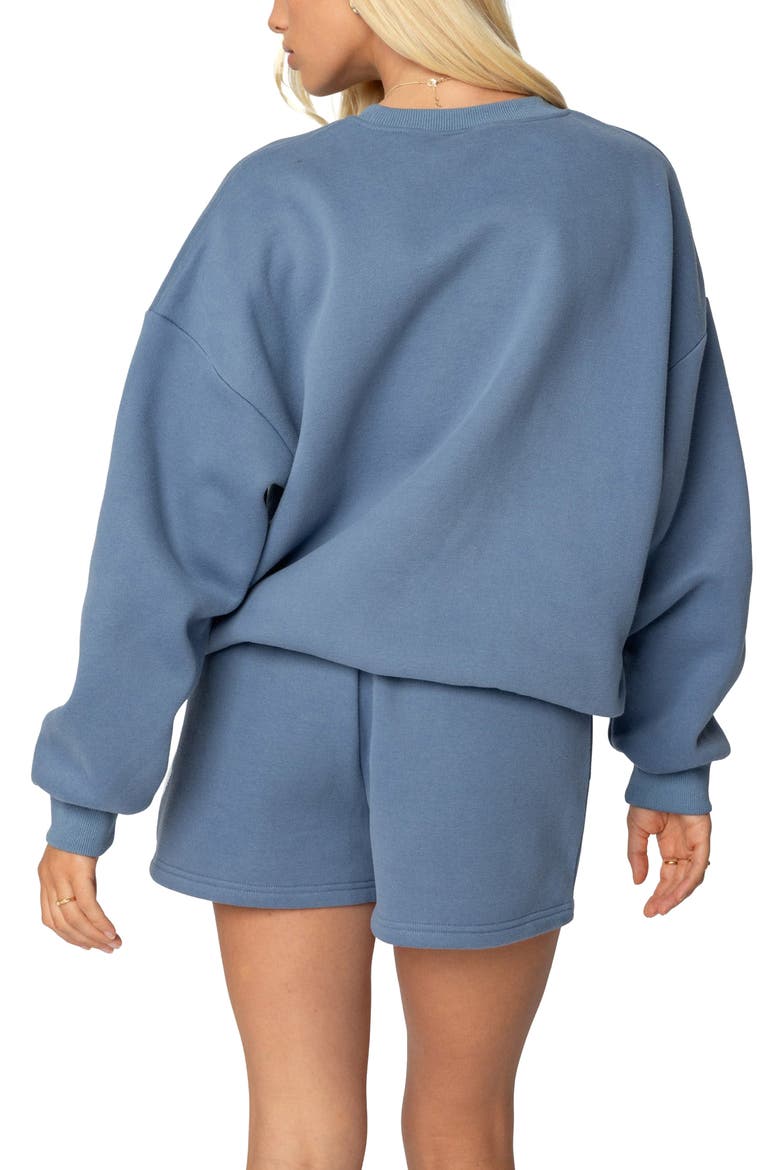 Beyond Cotton Graphic Sweatshirt, Alternate, color, BLUE