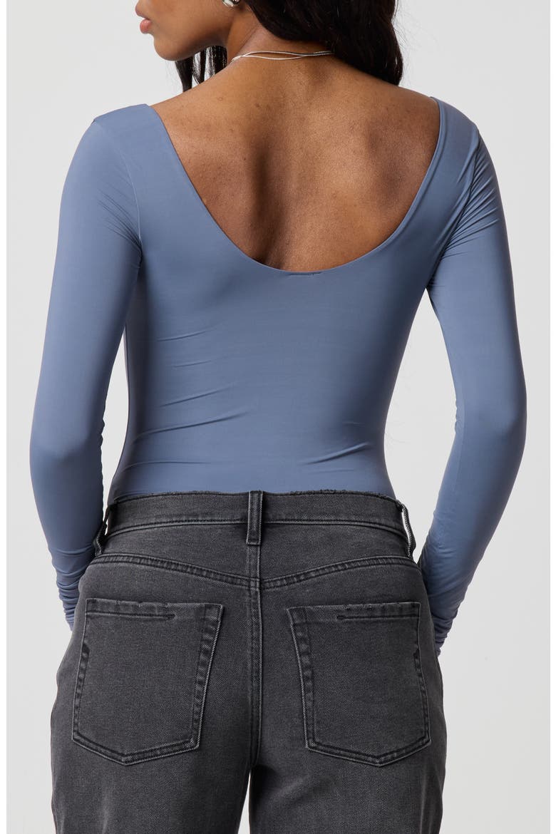 Softie Flex Bodysuit, Alternate, color, GRISAILLE