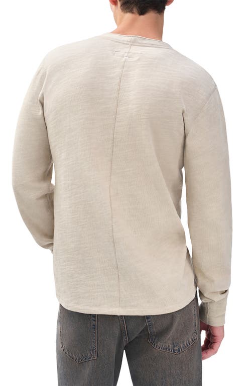 Rag & Bone Classic Flame Slub Cotton Henley In Neutral