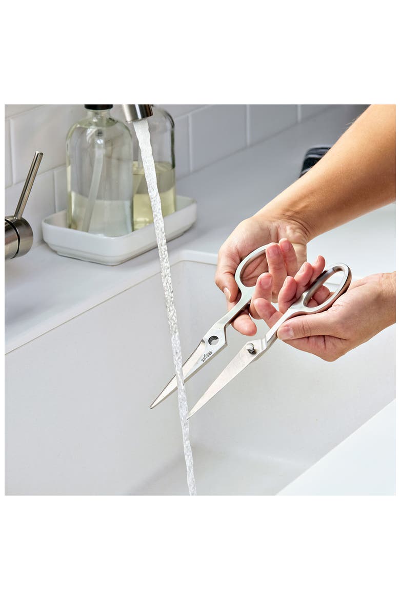 German Stainless Steel Kitchen Shears, Alternate, color, SILVER