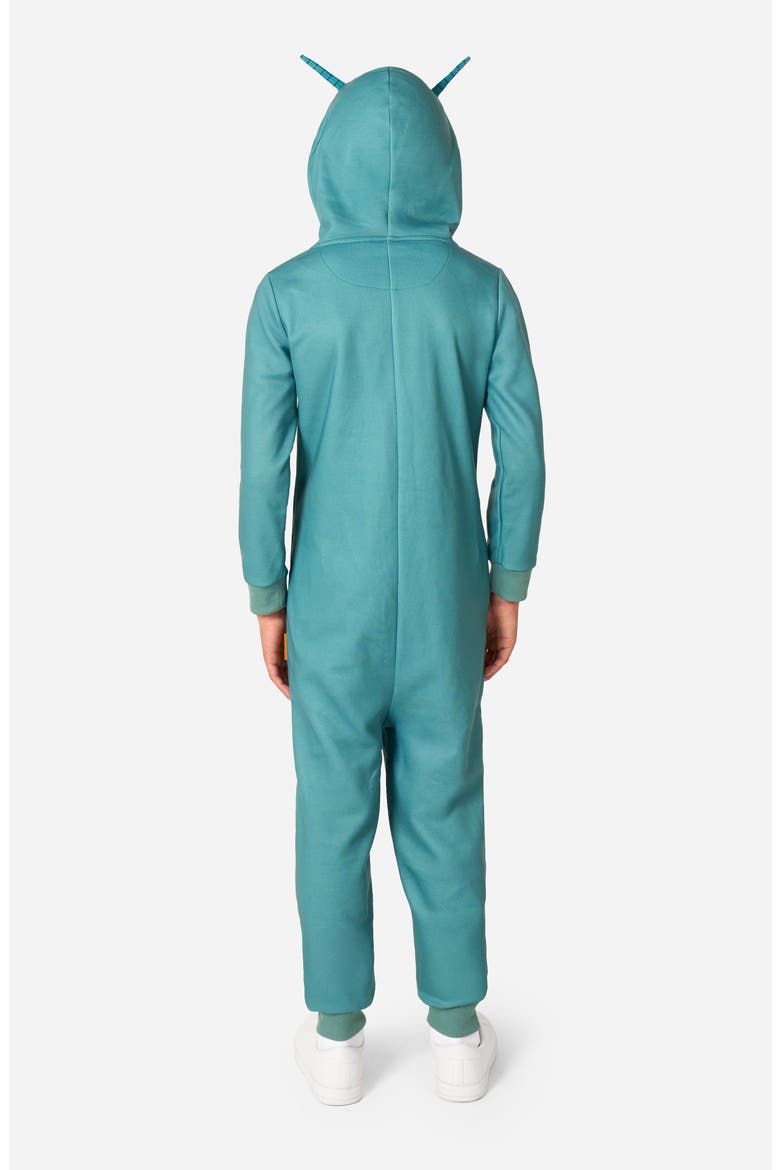 Kids' SpongeBob® Plankton One-Piece Hooded Jumpsuit, Alternate, color, PLANKTON