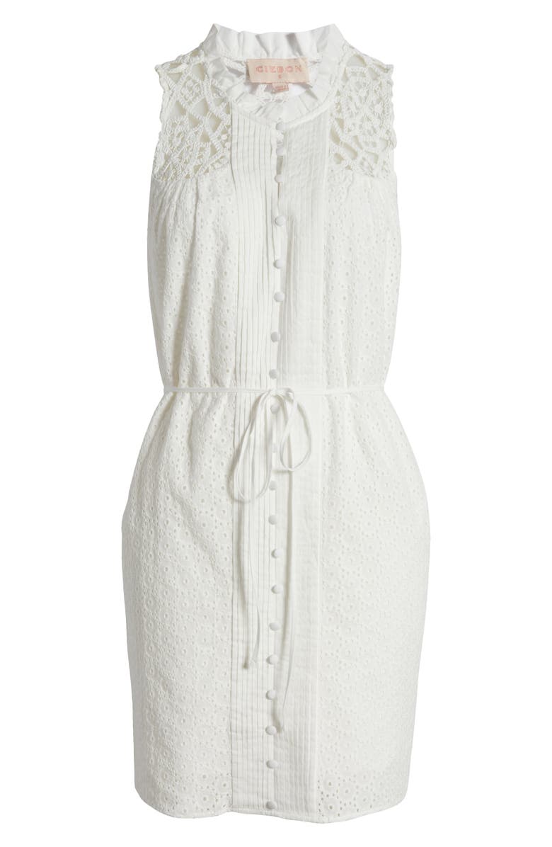 CIEBON Sydnie Eyelet Embroidery Sleeveless Dress, Alternate, color, 
